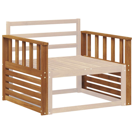 Armstöd 2 st Naturlig 80 x 6 x 61 cm Massivt Akaciaträ