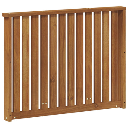 Armstöd 2 st Naturlig 80 x 6 x 61 cm Massivt Akaciaträ