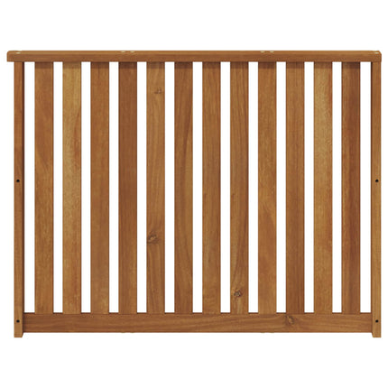 Armstöd 2 st Naturlig 80 x 6 x 61 cm Massivt Akaciaträ