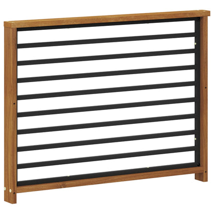 Armstöd 2 st Naturlig 80 x 6 x 61 cm Massivt Akaciaträ