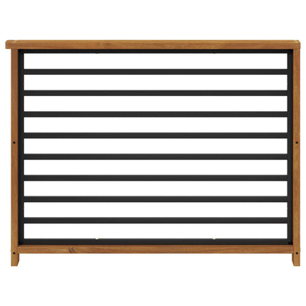 Armstöd 2 st Naturlig 80 x 6 x 61 cm Massivt Akaciaträ
