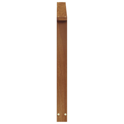 Armstöd 2 st Naturlig 80 x 6 x 61 cm Massivt Akaciaträ