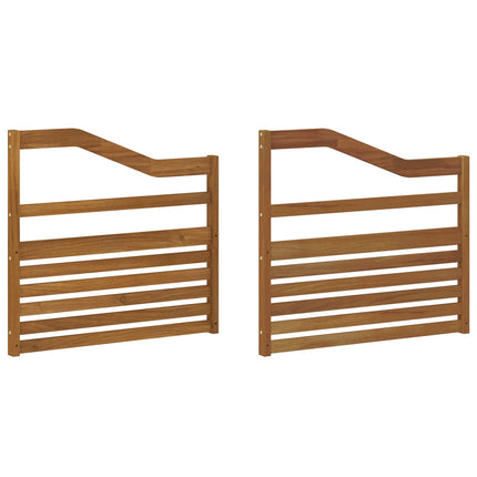 Armstöd 2 pcs Brun 79 x 4 x 73 cm Konstruerat trä