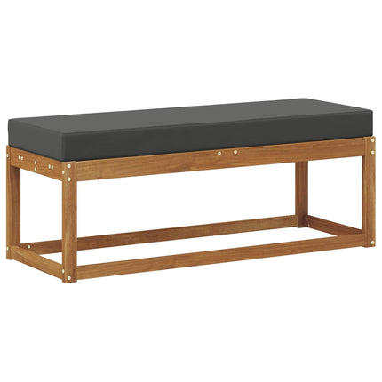 Utomhus Stolbänk Naturlig och Antracit 115 x 43 x 45 cm