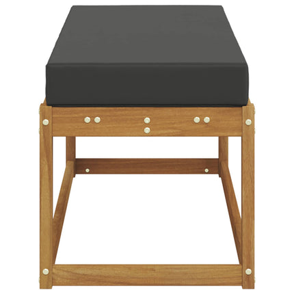 Utomhus Stolbänk Naturlig och Antracit 115 x 43 x 45 cm