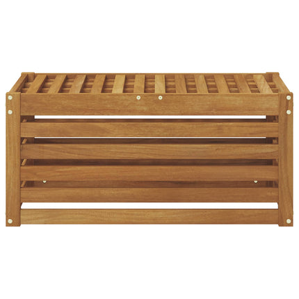 Utomhuspall Naturfärg 79 x 43 x 37 cm Massivt Akaciaträ