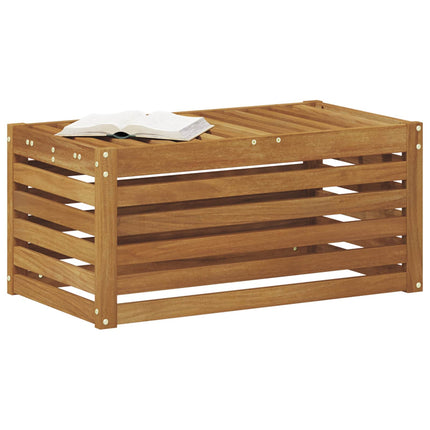 Utomhuspall Naturfärg 79 x 43 x 37 cm Massivt Akaciaträ