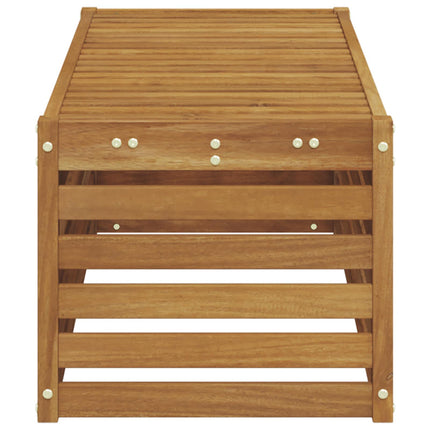 Utomhuspall Naturfärg 115 x 43 x 37 cm Massivt Akaciaträ
