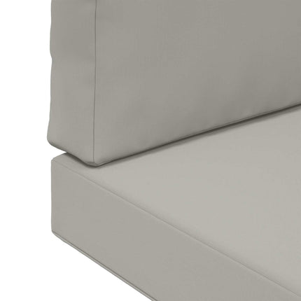 Utomhus Soffa Kudde 2 pcs Grå Polyester