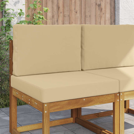 Utomhus Soffa Kudde 2 pcs Beige Polyester