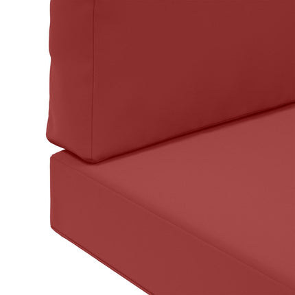 Utomhus Soffa Kudde 2 pcs Vinröd Polyester