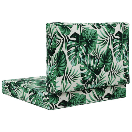 Utomhus Soffa Kudde 2 pcs Bladmönster Polyester