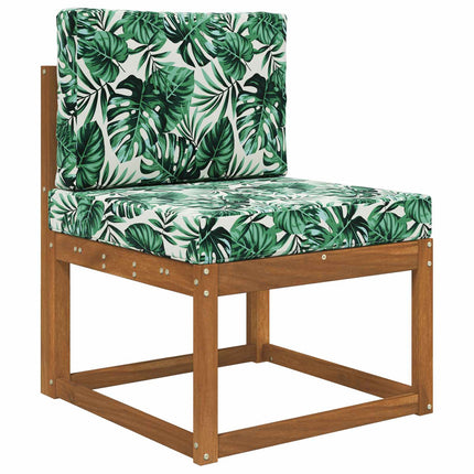 Utomhus Soffa Kudde Polyester Bladmönster 60 x 60 x 8 cm
