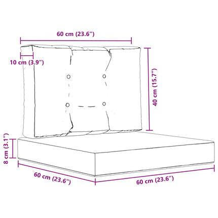 Utomhus Soffa Kudde 2 pcs Bladmönster Polyester
