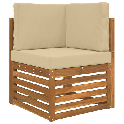 Utomhus Soffa Kudde 3 pcs Beige Polyester