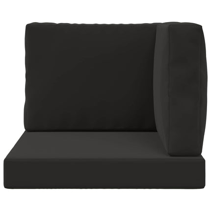 Utomhus Soffa Kudde Polyester Svart 60 x 60 x 8 cm