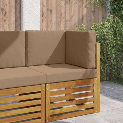 Utomhus Soffa Kudde 3 pcs Taupe Polyester