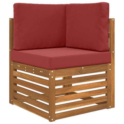 Utomhus Soffa Kudde Polyester Vinröd 60 x 60 x 8 cm