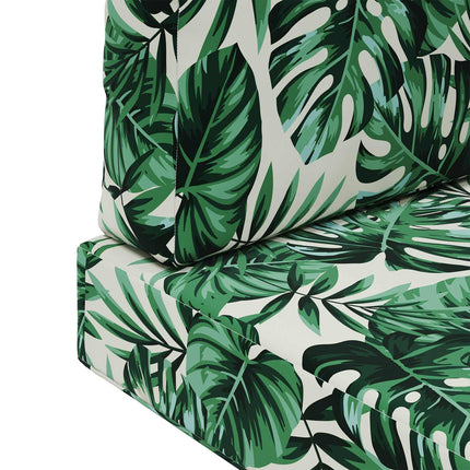Utomhus Soffa Kudde 3 pcs Bladmönster Polyester