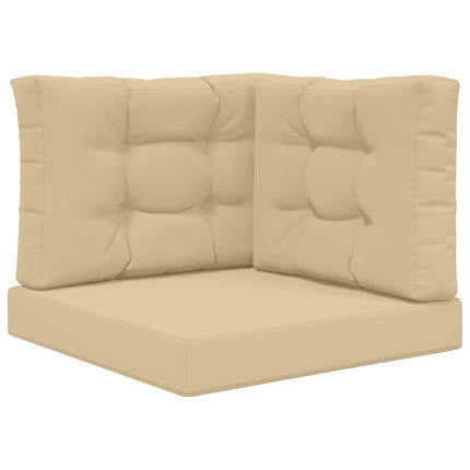 Utomhus Soffa Kudde 3 pcs Beige Polyester