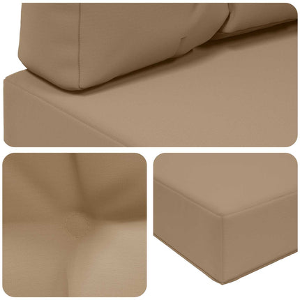 Utomhus Soffa Kudde 3 pcs Taupe Polyester