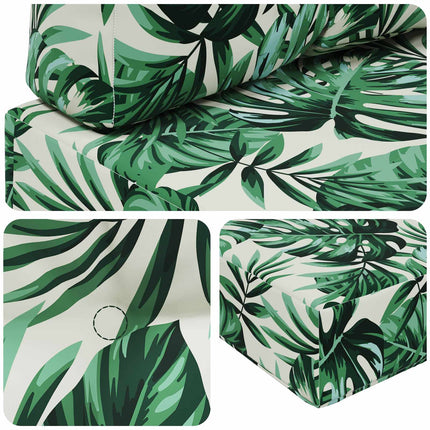 Utomhus Soffa Kudde 3 pcs Bladmönster Polyester
