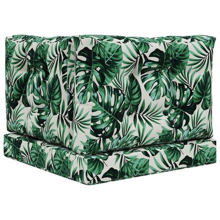 Utomhus Soffa Kudde Polyester Bladmönster 60 x 60 x 8 cm