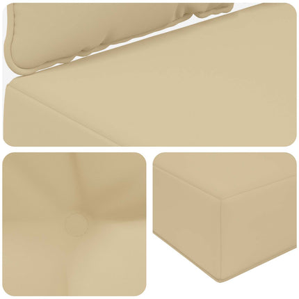 Utomhus Soffa Kudde 2 pcs Beige Polyester