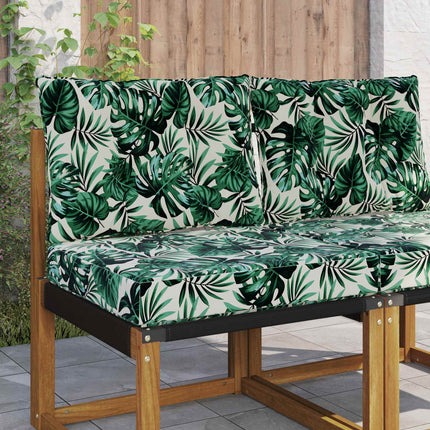 Utomhus Soffa Kudde Polyester Bladmönster 60 x 50,5 x 8 cm