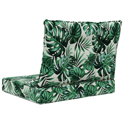 Utomhus Soffa Kudde Polyester Bladmönster 60 x 50,5 x 8 cm
