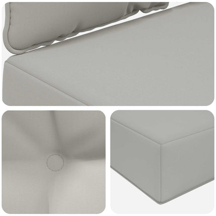 Utomhus Soffa Kudde 3 pcs Grå Polyester