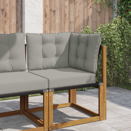 Utomhus Soffa Kudde 3 pcs Grå Polyester