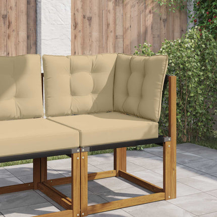 Utomhus Soffa Kudde 3 pcs Beige Polyester