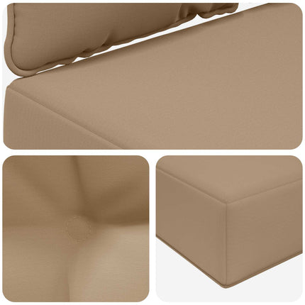 Utomhus Soffa Kudde 3 pcs Taupe Polyester