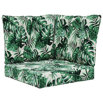 Utomhus Soffa Kudde Polyester Bladmönster 60 x 40 x 10 cm