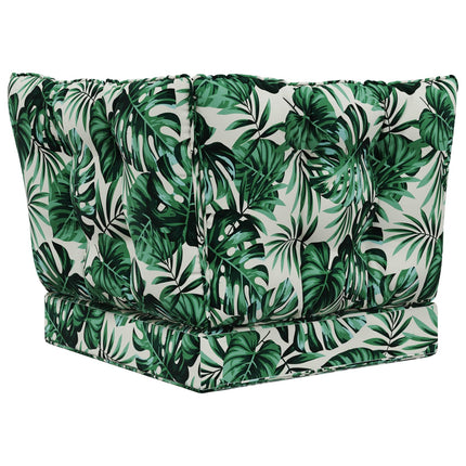 Utomhus Soffa Kudde Polyester Bladmönster 60 x 40 x 10 cm
