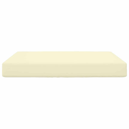 Utomhus Soffa Kudde Kräm 80 x 80 x 8 cm Polyester