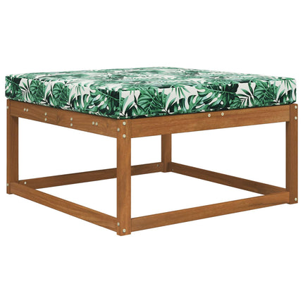 Utomhus Soffa Kudde Bladmönster 80 x 80 x 8 cm Polyester