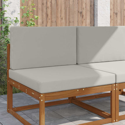 Utomhus Soffa Kudde 2 pcs Grå Polyester