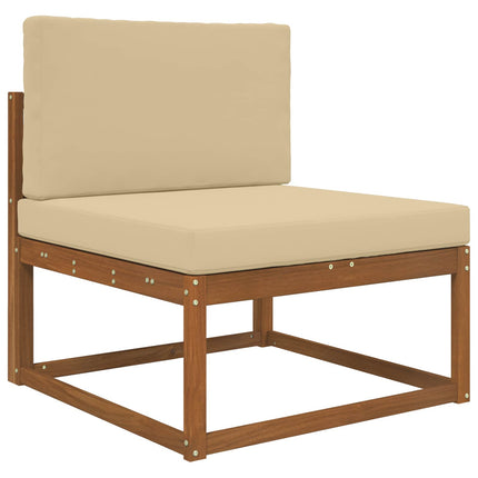 Utomhus Soffa Kudde Polyester Beige 80 x 80 x 8 cm