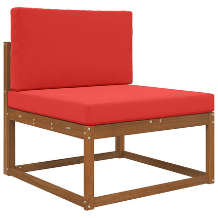 Utomhus Soffa Kudde Polyester Röd 80 x 80 x 8 cm