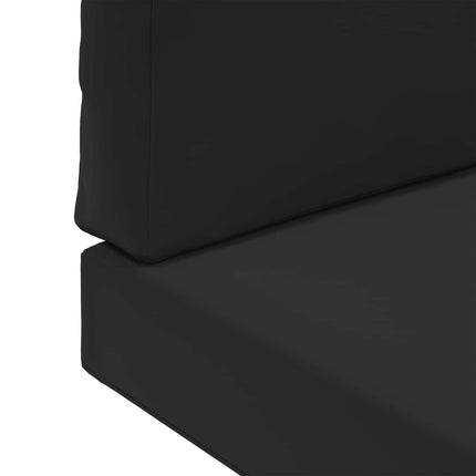Utomhus Soffa Kudde 2 pcs Svart Polyester