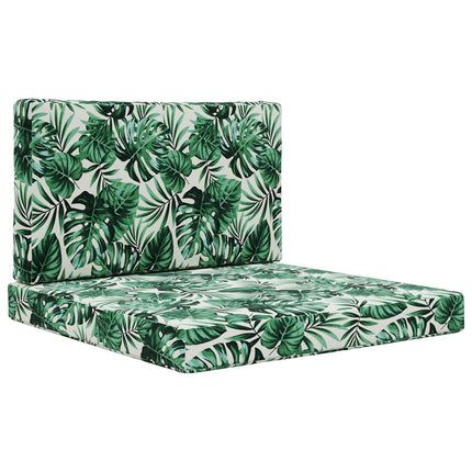 Utomhus Soffa Kudde 2 pcs Bladmönster Polyester