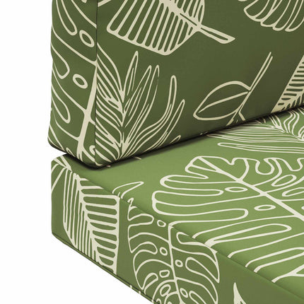 Utomhus Soffa Kudde 2 pcs Bladdesign Polyester