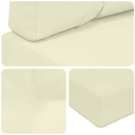 Utomhus Soffa Kudde 2 pcs Kräm Polyester