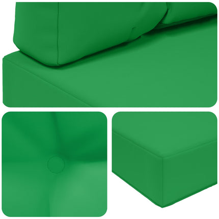 Utomhus Soffa Kudde 2 pcs Grön Polyester