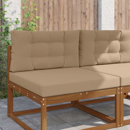 Utomhus Soffa Kudde 2 pcs Taupe Polyester