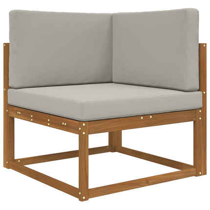 Utomhus Soffa Kudde Polyester Grå 80 x 80 x 8 cm