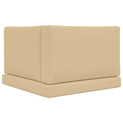 Utomhus Soffa Kudde Polyester Beige 80 x 80 x 8 cm