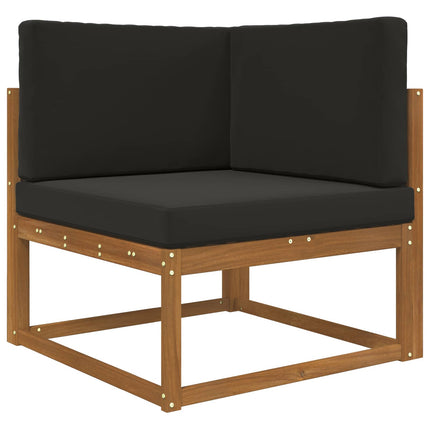 Utomhus Soffa Kudde Polyester Svart 80 x 80 x 8 cm
